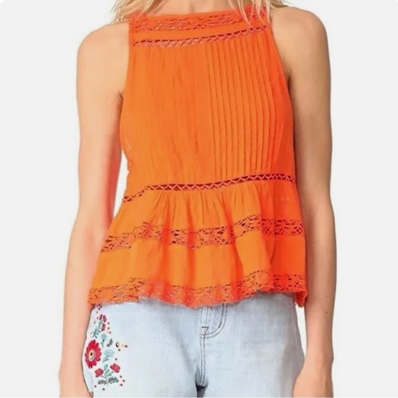 Free People Tops - Free people orange tank size S